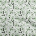 thumbnail image 1 of oneOone Polyester Spandex Vert Clair Tissu à Coudre Floral Rétro Tissu Imprimé par la Cour 56 Pouces de Large, 1 of 5