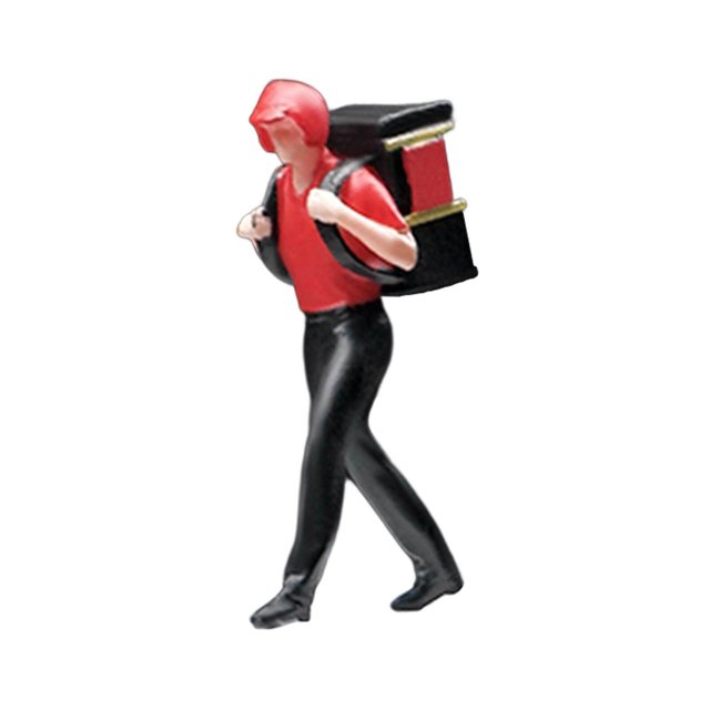 ziyahi 1:64 People Figures Mini Deliveryman for Scenery Landscape Decoration Layout Style B