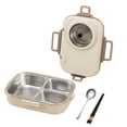 thumbnail image 2 of EGNMCR Lunch Bags for Women Lunch Box Bento Box 1100ml Stainless Steel Bento Lunch Box For Kids And Adults Stackable Containers With 3 Compartments lunch tableware, 2 of 2