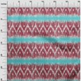 thumbnail image 2 of oneOone Organic Cotton Poplin Twill Fabric Chevron Ikat Printed Craft Fabric BTY 42 Inch Wide, 2 of 4