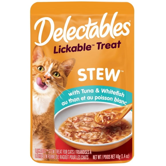 Hartz Delectables Stew Lickable Wet Cat Treat Tuna & Whitefish 40g