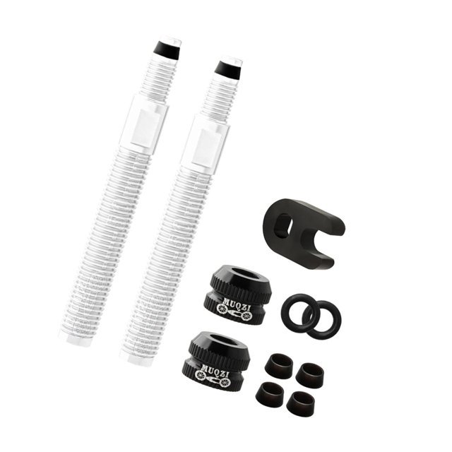 ZheElen Polyvalent Tubeless Pneu Presta Valve Extender pour et Vélos de Route 2 Pcs 50mm Sliver 50mm 80mm 1Set