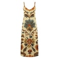thumbnail image 5 of Ovzne Robes d'Été pour Femmes Robe de Plage Robes d'Été pour Femmes Imprimé Sans Manches Col Rond Robe Décontractée Robes Robe d'Été Imprimée Liquidation, 5 of 5
