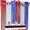 Multicolor#62771🌈, variant on Metallic Foil Tassel Curtains | Multicolor | Independence Day Decorations | Easy Adhesive Application | 2-Pack | 39.37 x 78.74 Inches | Party & Event Backdrops