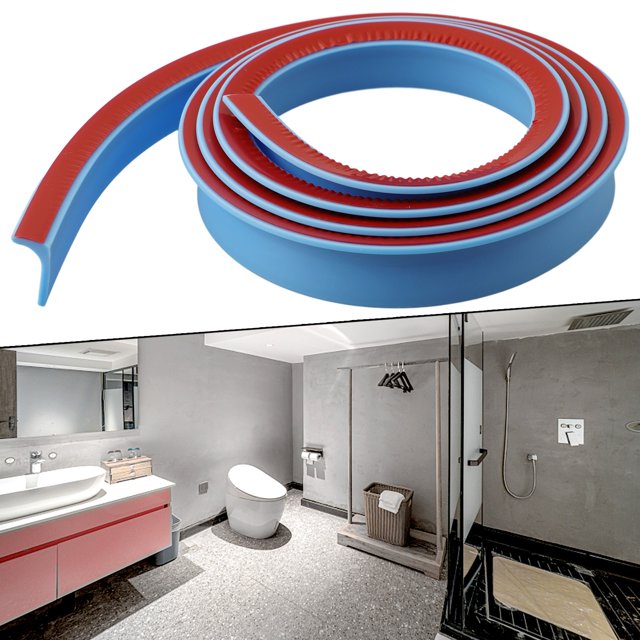 Collapsible Shower Threshold Water Dam Collapsible Bath Shower Barrier Water Stopper Retention System Dry and Wet Separation for Bathroom Kitchen and More,Attention To The Color And Size Of The Order