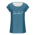thumbnail image 5 of JDQJBZ Womens Summer Tank Tops Letter Print Round Neck Loose Casual Sleeveless Tee Shirt, 5 of 5