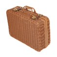 thumbnail image 3 of Luzkey Panier de Rangement en Rotin Imitation avec Couvercle Valise pour Table de Voyage Domestique TG, 3 of 8