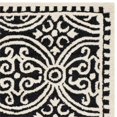 thumbnail image 4 of Safavieh Cambridge Collection CAM123E Handmade Moroccan Geometric Black and Ivory Premium Wool Runner (2'6" x 8'), 4 of 4