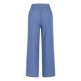 thumbnail image 3 of VEKDONE Womens Linen Long Pants Light Blue XXXL, 3 of 5