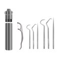 thumbnail image 1 of Portable Toothpicks Set Reusable Stainless Steel Toothpicks with Holder for Outdoor Picnic and Camping, 1 of 5