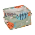 thumbnail image 1 of Yhmxh Closet Organizers and Storage Cotton And Linen Fabric Storage Box Storage Basket Portable Storage Basket Desktop Sundries Cosmetic Storage Box Storage Basket, 1 of 2
