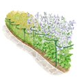 thumbnail image 3 of Mesase Semi-Circular 2 Pcs Iron Plant Support Ring Cage Garden Border Hoop, 3 of 9