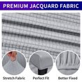 thumbnail image 3 of Stretch Chair Covers for Dining Room Set of 6, Removable Washable Dining Room Chair Covers, Dining Chair Slipcovers Seat Protector, Great for Home and Banquet Decoration (Sliver, 6 Pack), 3 of 7
