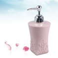 thumbnail image 3 of EeaseCA 400ML Round Carved Refillable Empty Plastic Pressing Container Bottles Cream Lotion Dispenser for Shower Gel Hand Washer DIY, 3 of 8