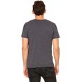 thumbnail image 5 of BELLA+CANVAS T-Shirt Jersey à Col en V pour Homme, TP, Gris Foncé Chiné, 5 of 5