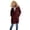 Wine, variant on Pregnant Women's Hooded Coat, Warm Outerwear, Soft Fleece Lining, Adjustable Cuffs, Long Sleeve Design, Winter Travel Gear, Lightweight Insulation, maternity coat for cold weather, indoor outdoor