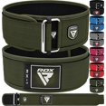 thumbnail image 1 of RDX Weight Lifting Belt 4 Adjustable Back Lumbar Support Bodybuilding, Powerlifting Functional Strength Training Core Exercise Fitness Workout Squats Deadlifts, Home Gym Equipment, 1 of 8