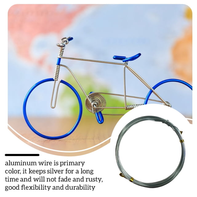 kurtrusly Craft Wires DIY Handicrafts Braided Thread Good Flexibility Durable Shiny Jewelry Lines Exquisite Design for Sculpturing Sliver