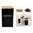 thumbnail image 1 of Metal Kitchen Canister Set for Coffee Tea and Dry Food Storage with Secure Airtight Lids, 1 of 6