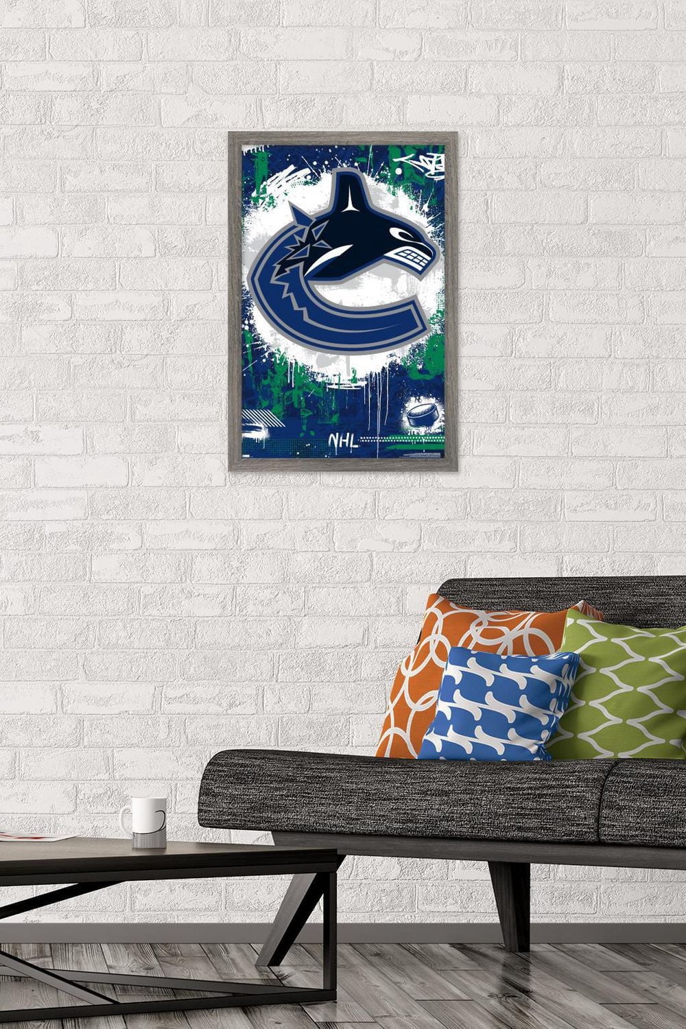 NHL Vancouver Canucks - Maximalist Logo 23 Wall Poster, 22.375" x 34"