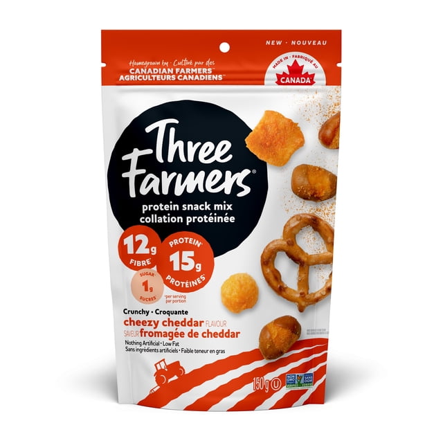 Three Farmers Collation proteinee fromagee de cheddar 150g