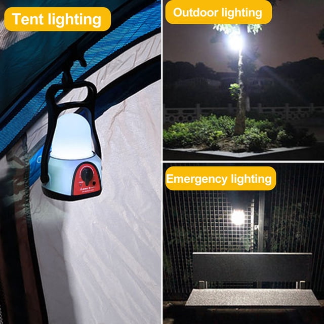 LJNYFDC Lampes de Camping Suspendues Lampe de Camping Rechargeable Alimentation d'Urgence Réglable Ampoule DEL Multifonctionnelle Lanterne Portable Lampe de Tente Extérieure