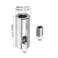 thumbnail image 2 of Unique Bargains 4mm Hole Wire Rope Clips Set, 2 Pcs Brass Double Holes Cable Clamps with M4 Hexagon Screws Spanner, Silver, 2 of 7