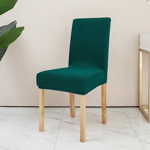 Stretch Dining Chair Slipcovers Full Cover Elastic Seat Protector with Leaf Pattern Washable Fabric for Home Wedding Banquet