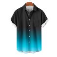 thumbnail image 2 of fatyb Button down Shirts for Men Short Sleeve Lightweight Beach Shirts Summer Gradient Collar Blouses, 2 of 4