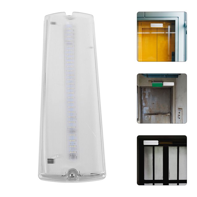 BRIGHTFUFU Fire Emergency Evacuation Sign Emergency Light Grey Sturdy Material 1Pcs