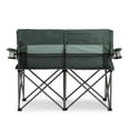 thumbnail image 2 of Chaise de camping double Ozark Trail de type causeuse, verte, 2 of 9