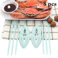 thumbnail image 1 of Ensemble d'Outils de Fruits de Mer 8 Pcs en Plastique Antidérapant Polyvalent Craquelin de Fruits de Mer Outil pour Crabe, 1 of 10