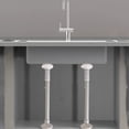 thumbnail image 2 of LEFU Stainless Steel Adjustable Kitchen Sink Bracket Support Legs, 35-50cm Height, White, 2 Pcs, for Durable & Easy Setup for Undermount Sinks, Bottom Installation, 2 of 10