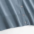 thumbnail image 4 of Dvkptbk Women’s Plus Oversize Sweater Cardigan Open Front Cardigan Button Knitted Cardigan Outwear Spring And Fall V-neck Long Sleeve Cardigan, 4 of 5