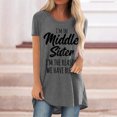 thumbnail image 2 of Pompotops Chemises Mode Décontractée pour Femmes Manches Courtes Tee-Shirt Ample Tunique Blouse, 2 of 4