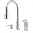 thumbnail image 1 of Prix Pfister GT526TMS Robinet de Cuisine Professionnel avec Distributeur de Savon en Acier Inoxydable, 1 of 5