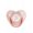 Pink PKB, variant on XZNGL Baby Pacifier 26 Letter Name Initials Clip Silicone Baby Pacifier Golden Shiny Newborn Pacifier