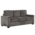 thumbnail image 3 of Valencia 81in. Grey Queen Size Sleeper Sofa Bed with USB & Outlet, 3 of 14