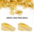 thumbnail image 3 of Pinch Clips, 3Colors Jewelry Findings Alloy Bails Clasps Snap Pendant Bails  For Jewelry For Bracelet For Necklace For Earring, 3 of 8