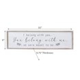 thumbnail image 2 of Framed Wooden Sign You Belong With Me, 2 of 4