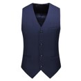 thumbnail image 1 of Birdeem Tank Top for Men Men Stripe Fashion Retro Have Pockets Single-Breasted V-Neck Tanks Tops Blouse, 1 of 1