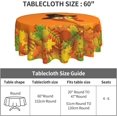 thumbnail image 4 of Thanksgiving Tablecloth Round Tablecloth 60 Inch Turkey Washable Reusable Decoration Table Cover for Kitchen Party, 4 of 6