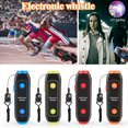 thumbnail image 3 of Electronic Whistle Handheld Electric Whistle with Lanyard SOS Light Flashlight for Coaches Referees P.E. Teacher, 3 of 8