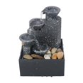 thumbnail image 1 of maskred Desktop Water Fountain USB Charging Rockery Waterfall Battery Powered Table Decor Figurine with LED Light Decoration, 1 of 6