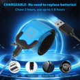 thumbnail image 2 of Maytalsory 2x Rechargeable Reflective Running Gear Be Seen At Night Universal Fit 3 Lighting Modes High Blue+2pcs, 2 of 6