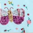 thumbnail image 4 of QUDDERR Chandail en Molleton Brodé pour Enfants Filles Pull Col Rond 1-8T T-Shirt en Coton Printemps Automne, 4 of 8