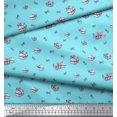 thumbnail image 2 of Soimoi Tissu Popeline de Coton Rayé & Paisley Imprimé 1 Yard 42 Pouces de Large, 2 of 3