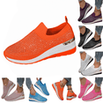 thumbnail image 1 of longantii Womens Orthopedic Shoes Arch Support Slip on Non Slip Golf Shoes Wide Width Mesh Stretch Volleyball Shoes Comfortable 2026 Orthopedic Shoes Saffron, 1 of 7