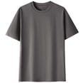 thumbnail image 4 of Diufon Men's Athletic T-Shirts Cotton Breathable Short Sleeve Crewneck Pullover Tops Solid Color Basic Shirt, 4 of 6