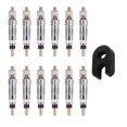 thumbnail image 1 of Ensemble de Noyau de Valve de Pneu de Vélo Ensemble de Noyau de Valve de Bicyclette Kit d'Outils de Réparation de Noyau de Valve d'Air de Pneu Remplacement pour Presta, 15 Pcs, 1 of 9